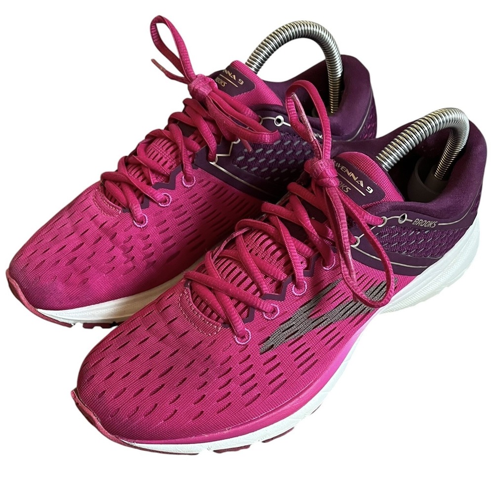 Brooks Ravenna 9 Running Shoes Womens 8.5 Pink & White Sneakers 1202691B630
